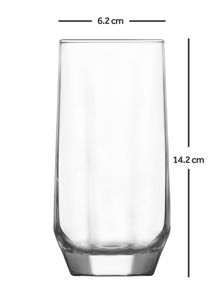 Set de vasos de vidrio con 12 piezas 4