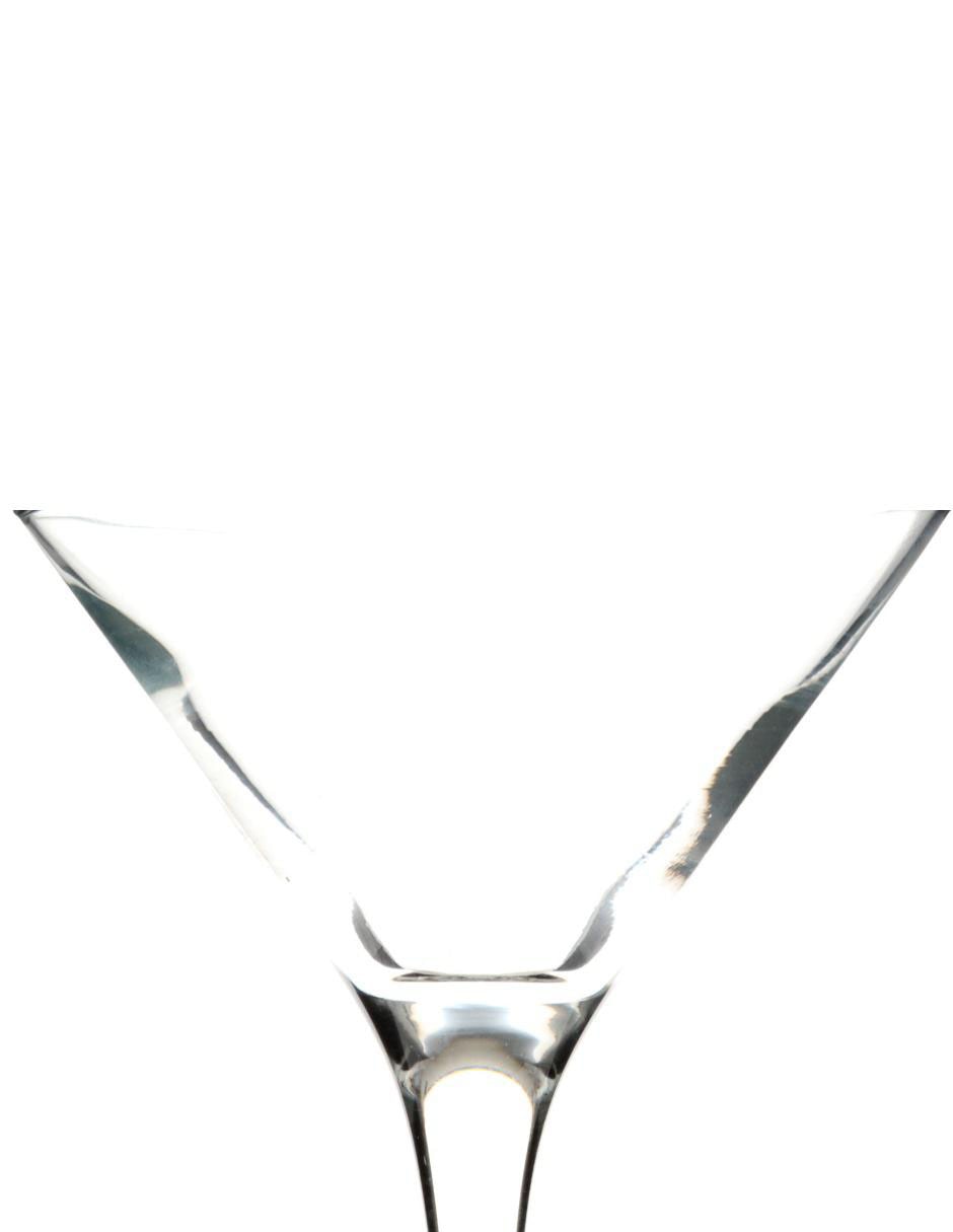 Copa para martini de vidrio