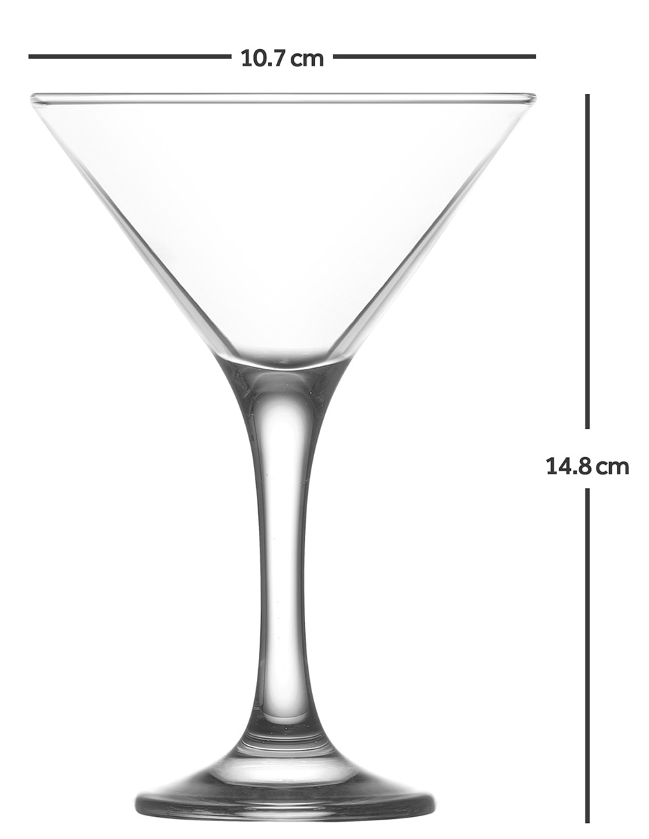 Copa para martini de vidrio
