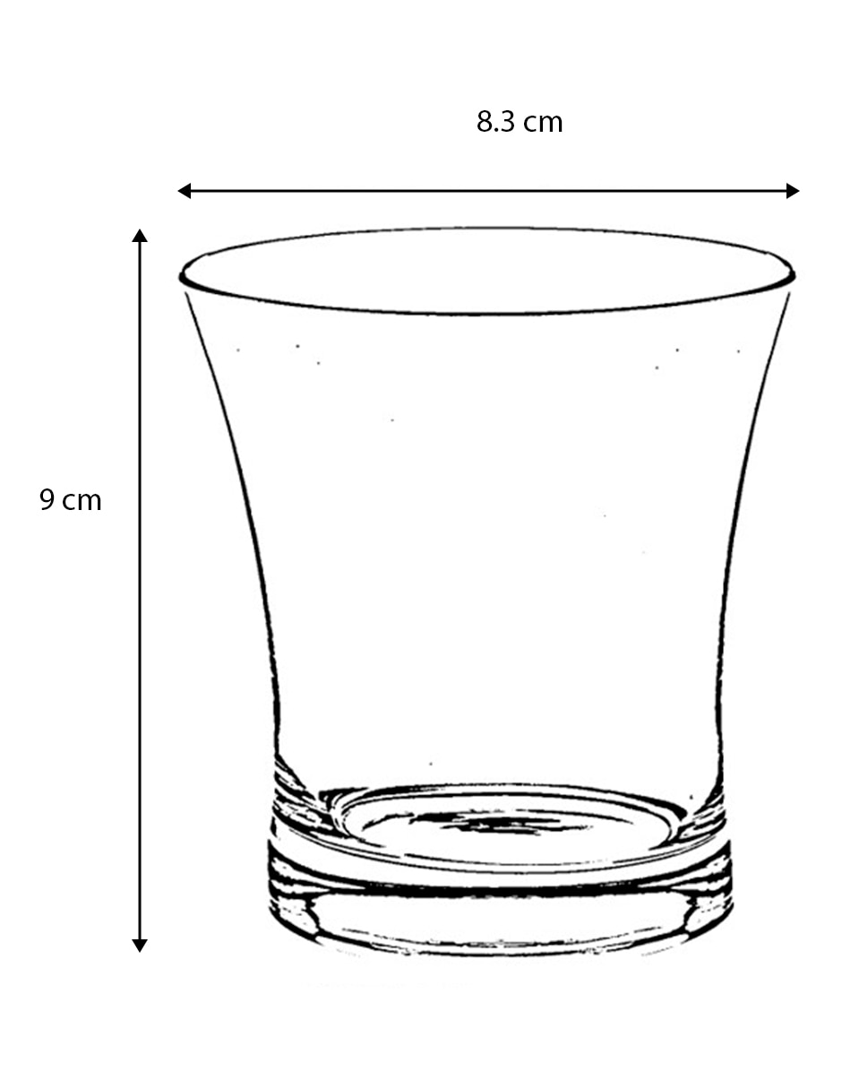 Vaso old fashion de vidrio 4