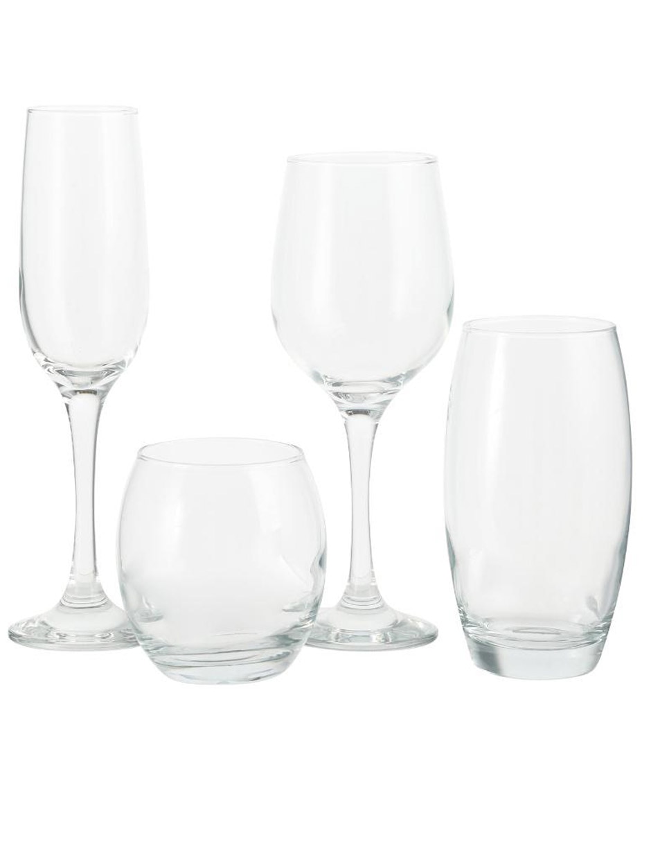 Set de vasos para agua Haus de vidrio con 24 piezas