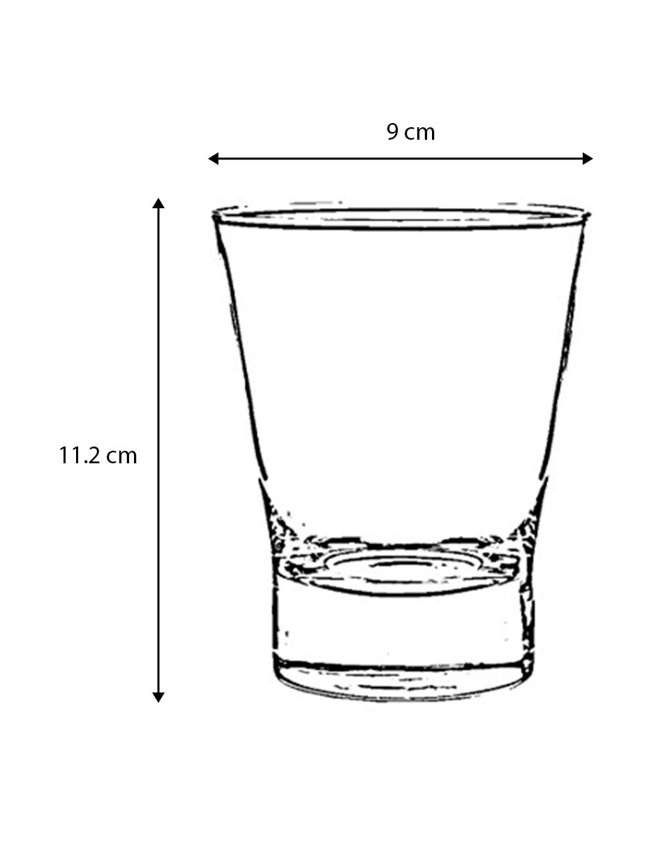 Vaso old fashion de vidrio 4