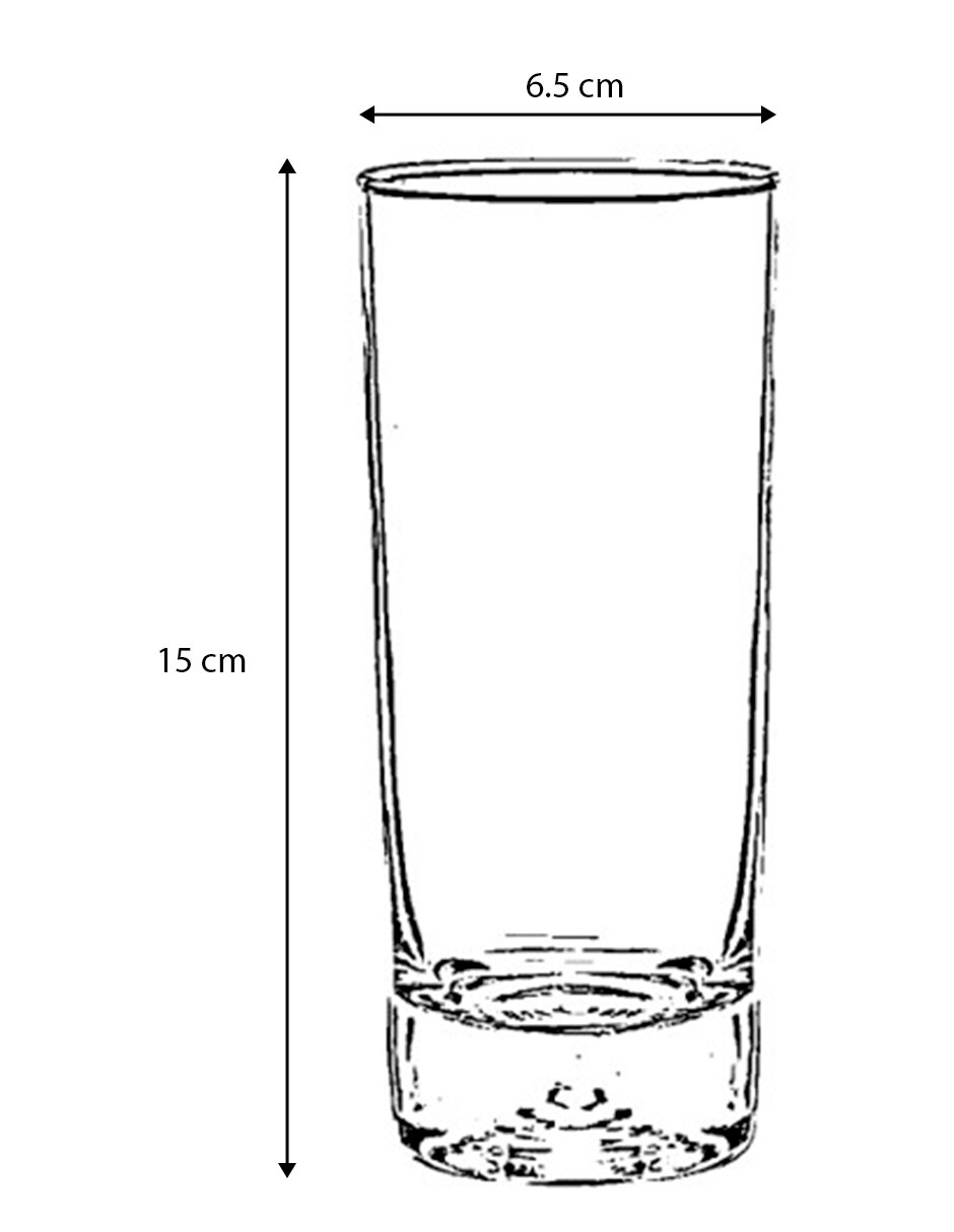 Vaso highball Cristar de vidrio 4