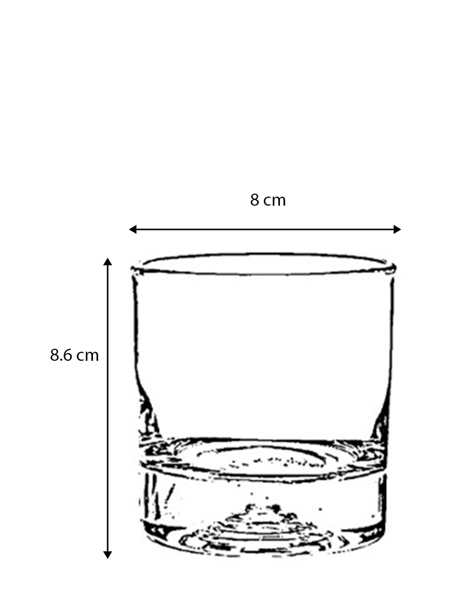 Vaso old fashion de vidrio 4