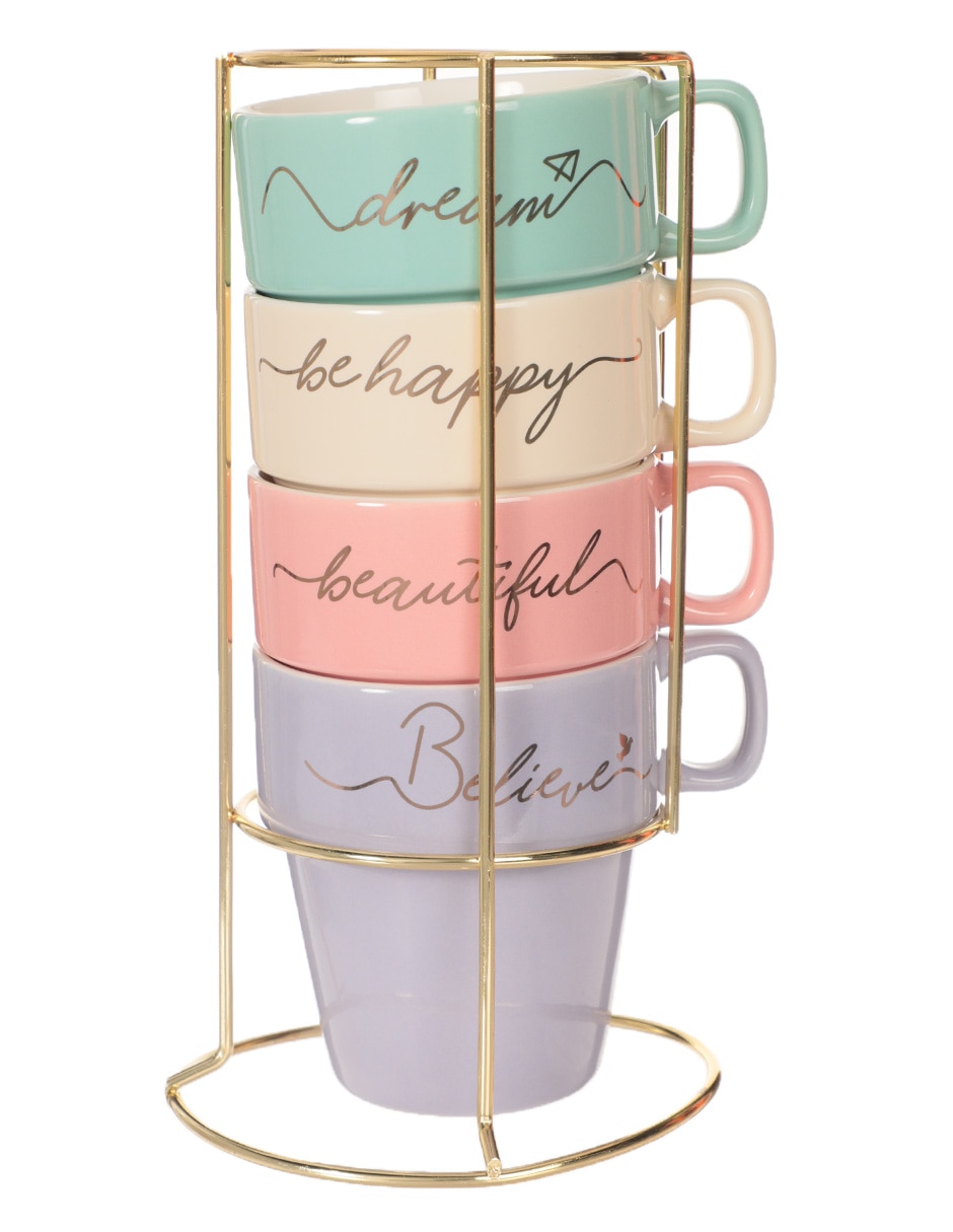 Set de tazas americanas Phrases 5 piezas 6