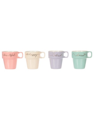 Set de tazas americanas Phrases 5 piezas Set de tazas americanas Phrases 5 piezas