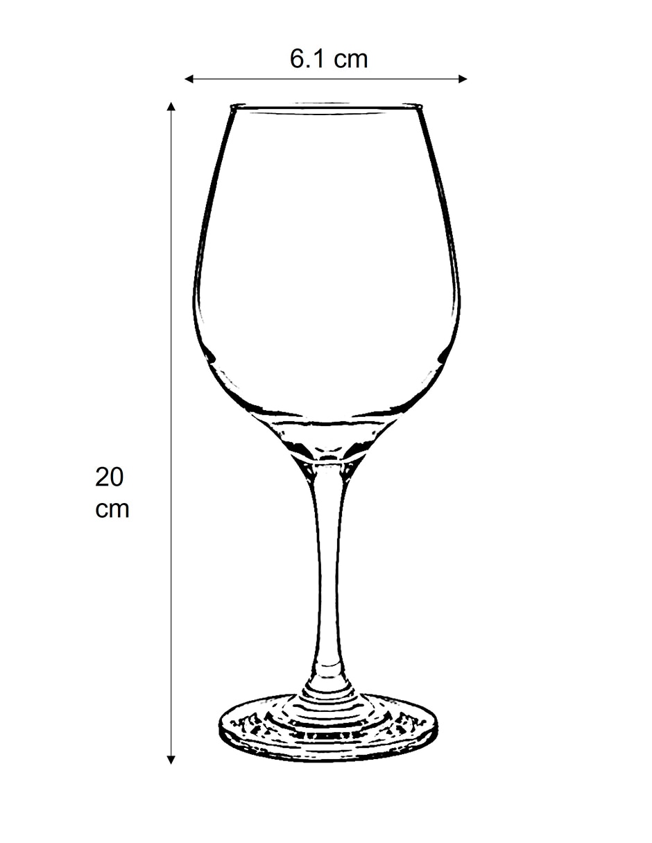 Copa para vino Amber de vidrio 6