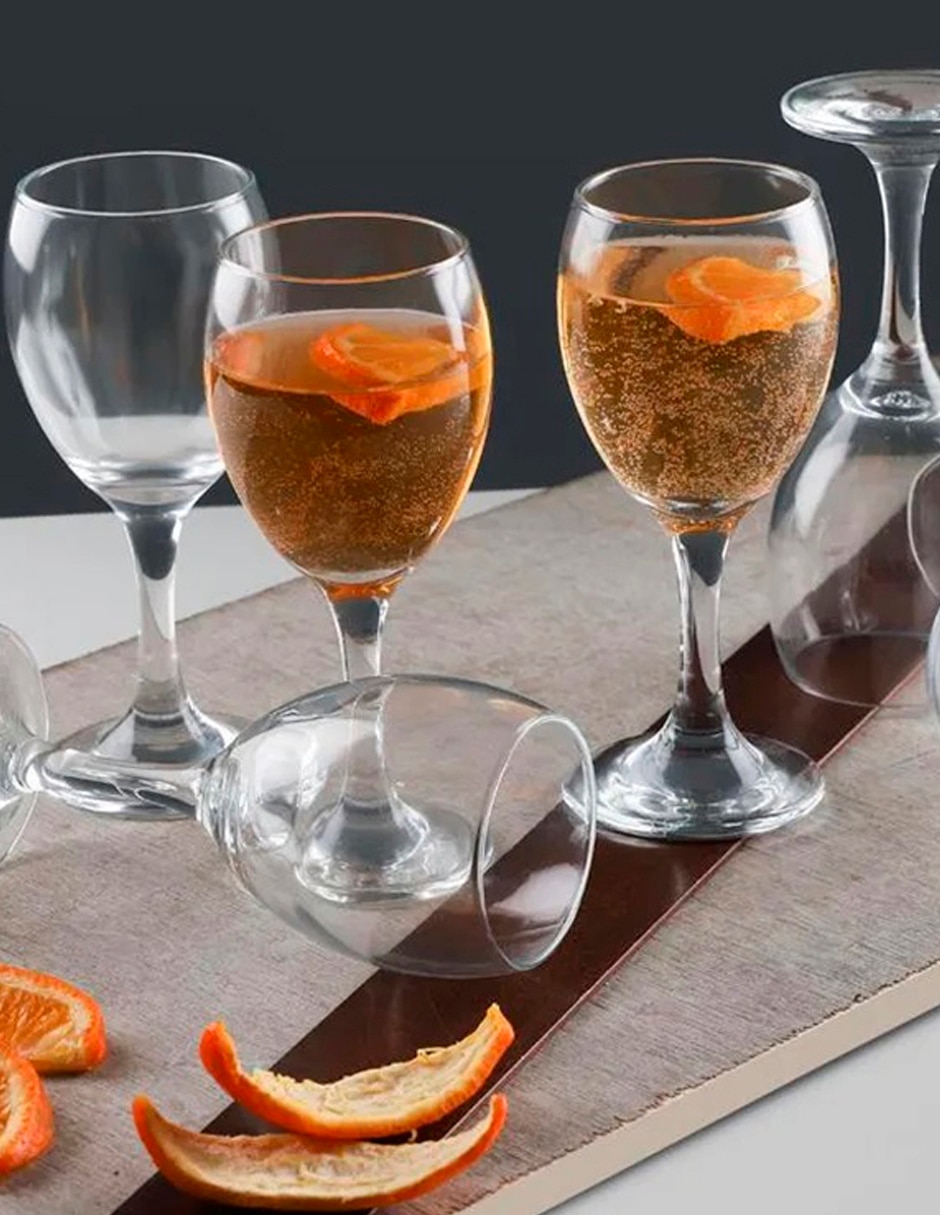 Copa para vino tinto de vidrio