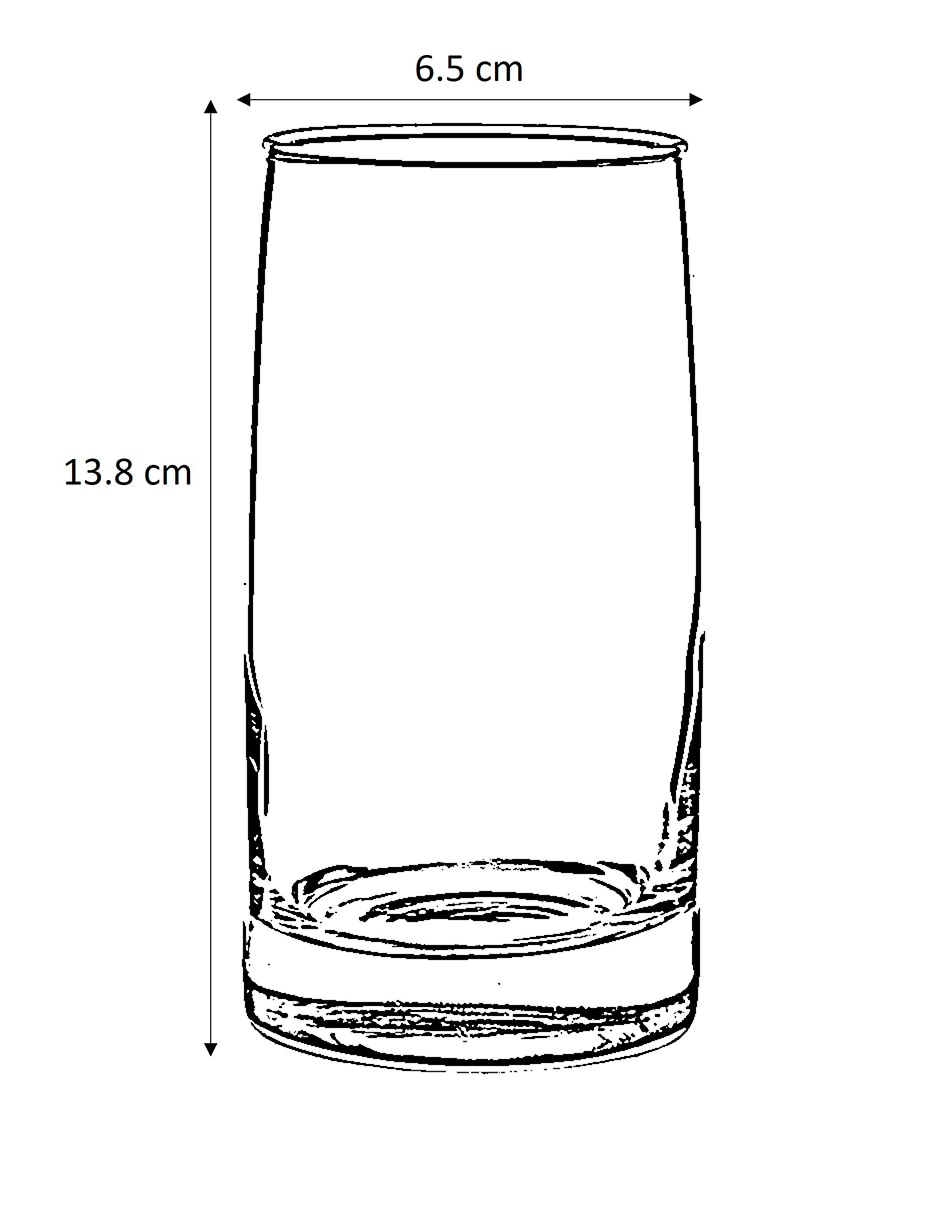 Vaso Doble Pack Cristar Toledo de vidrio