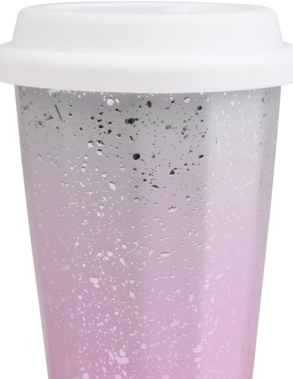 Taza con tapa Tornasol 2 piezas