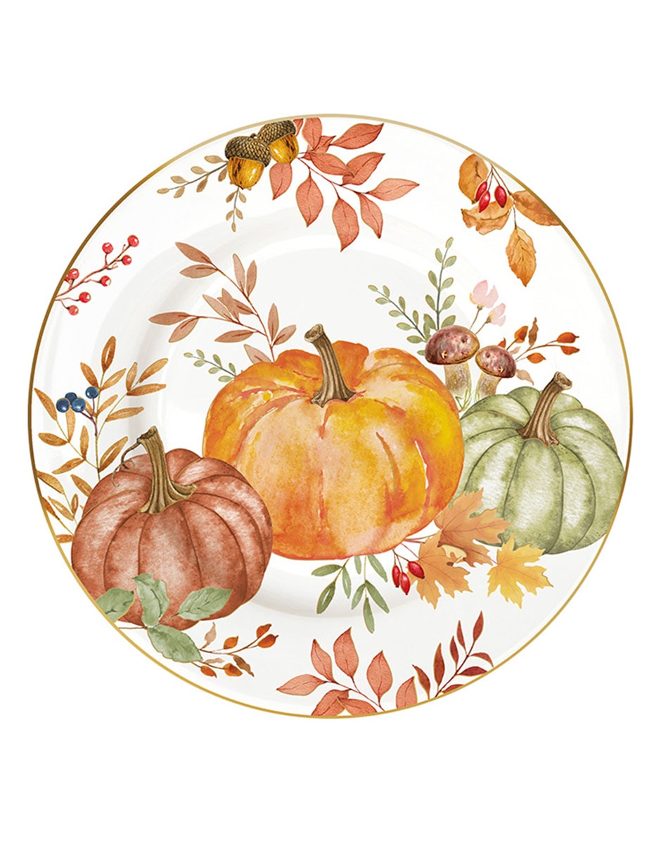 Plato ensalada Harvest de porcelana