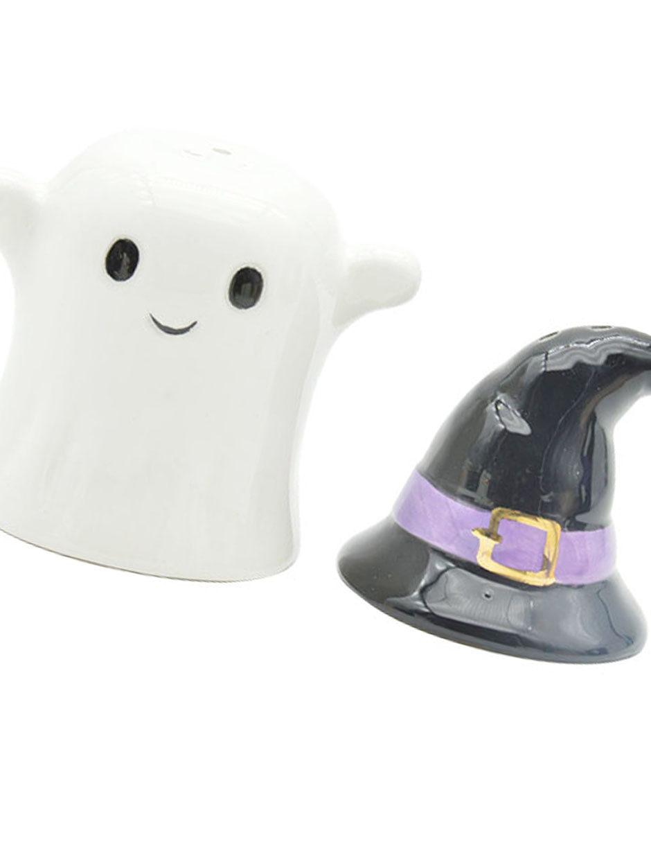 Salero y pimentero de Halloween de dolomita