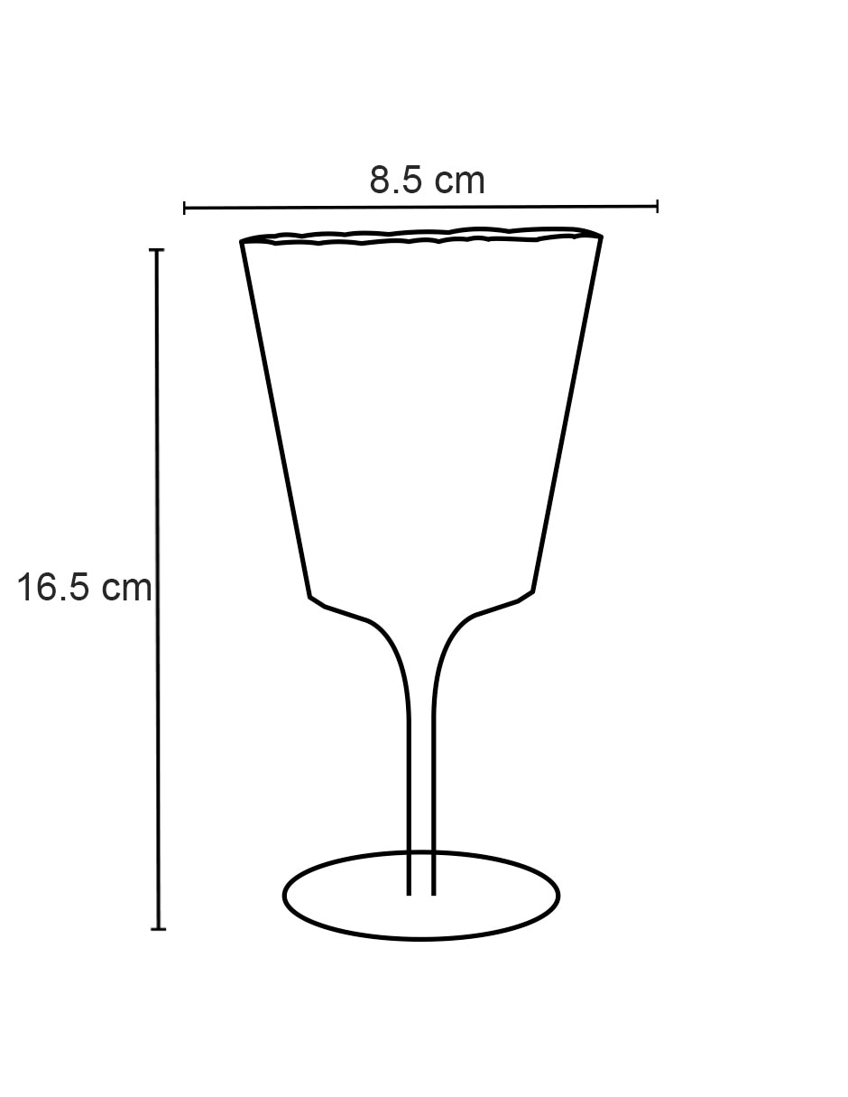 Copa para agua Lola de vidrio