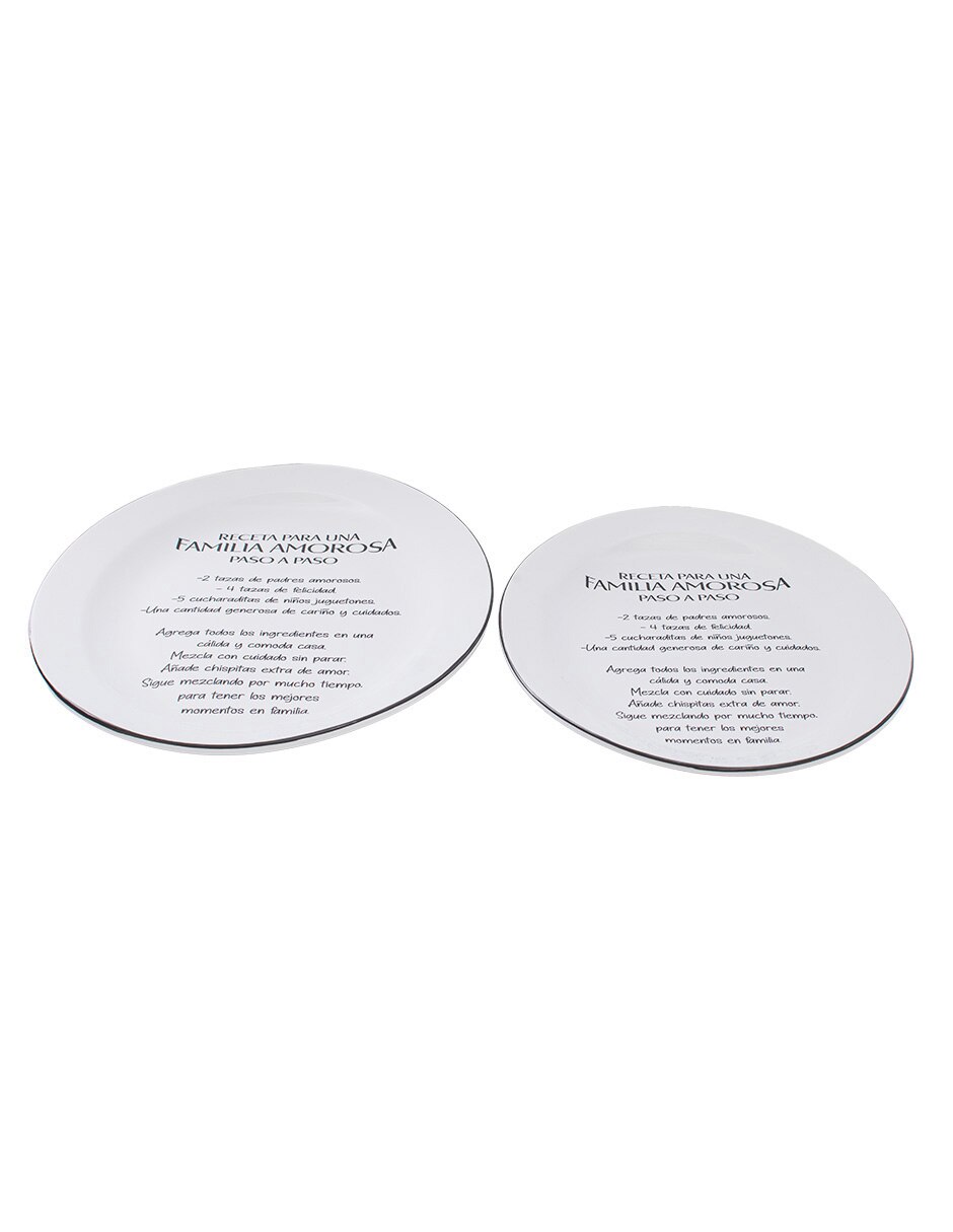 Platón de cerámica 2 piezas 3