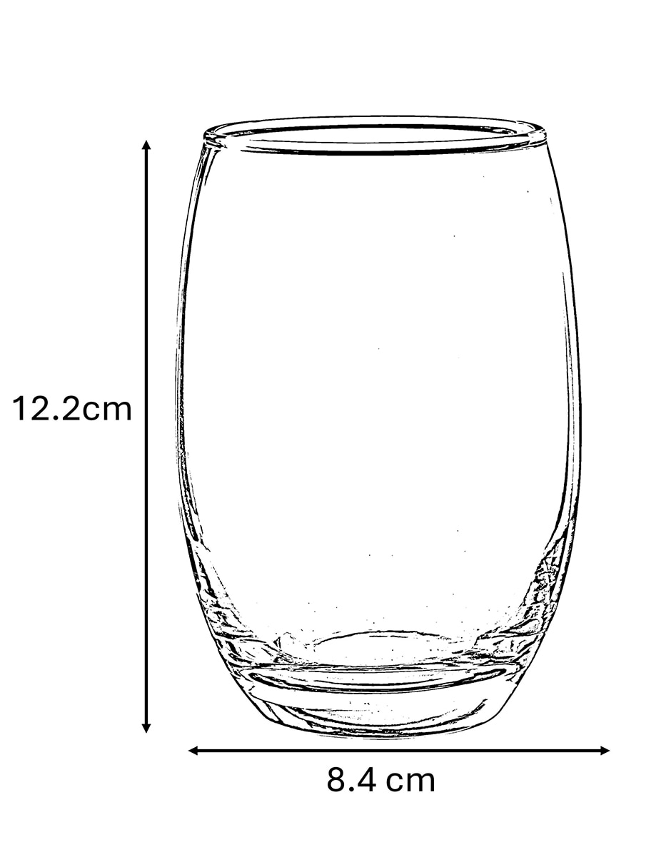 Set de vasos para agua Mikonos de vidrio con 18 piezas 5
