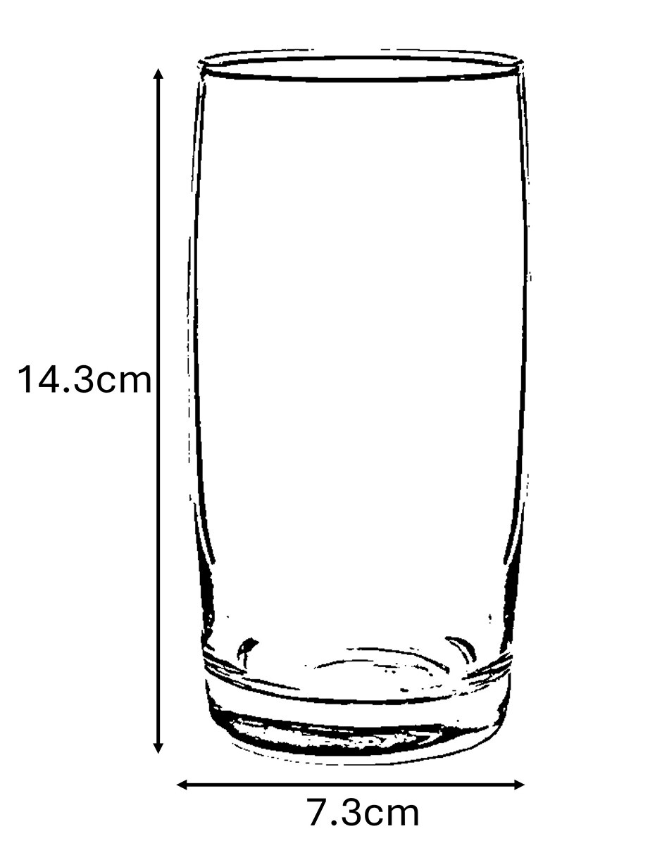 Set de vasos para agua Monterrey de vidrio con 18 piezas 5