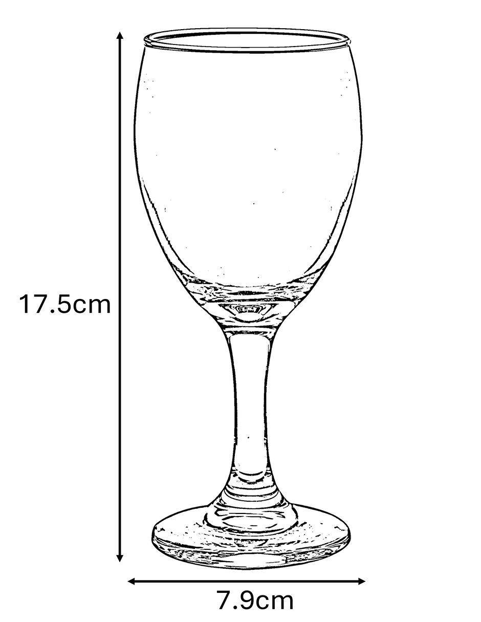 Set de vasos para agua Monterrey de vidrio con 18 piezas 6