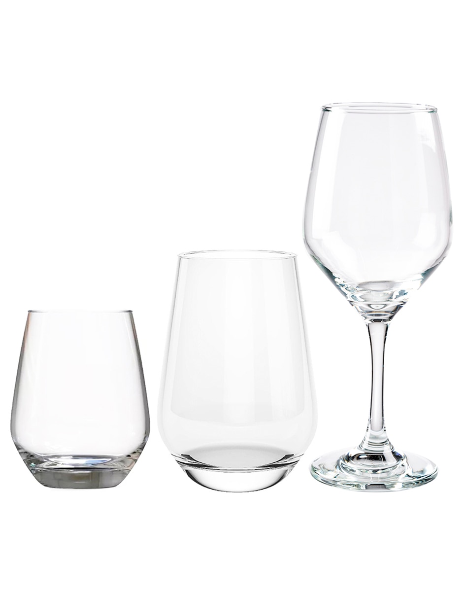 Set de vasos para agua Sicilia de vidrio con 18 piezas 2