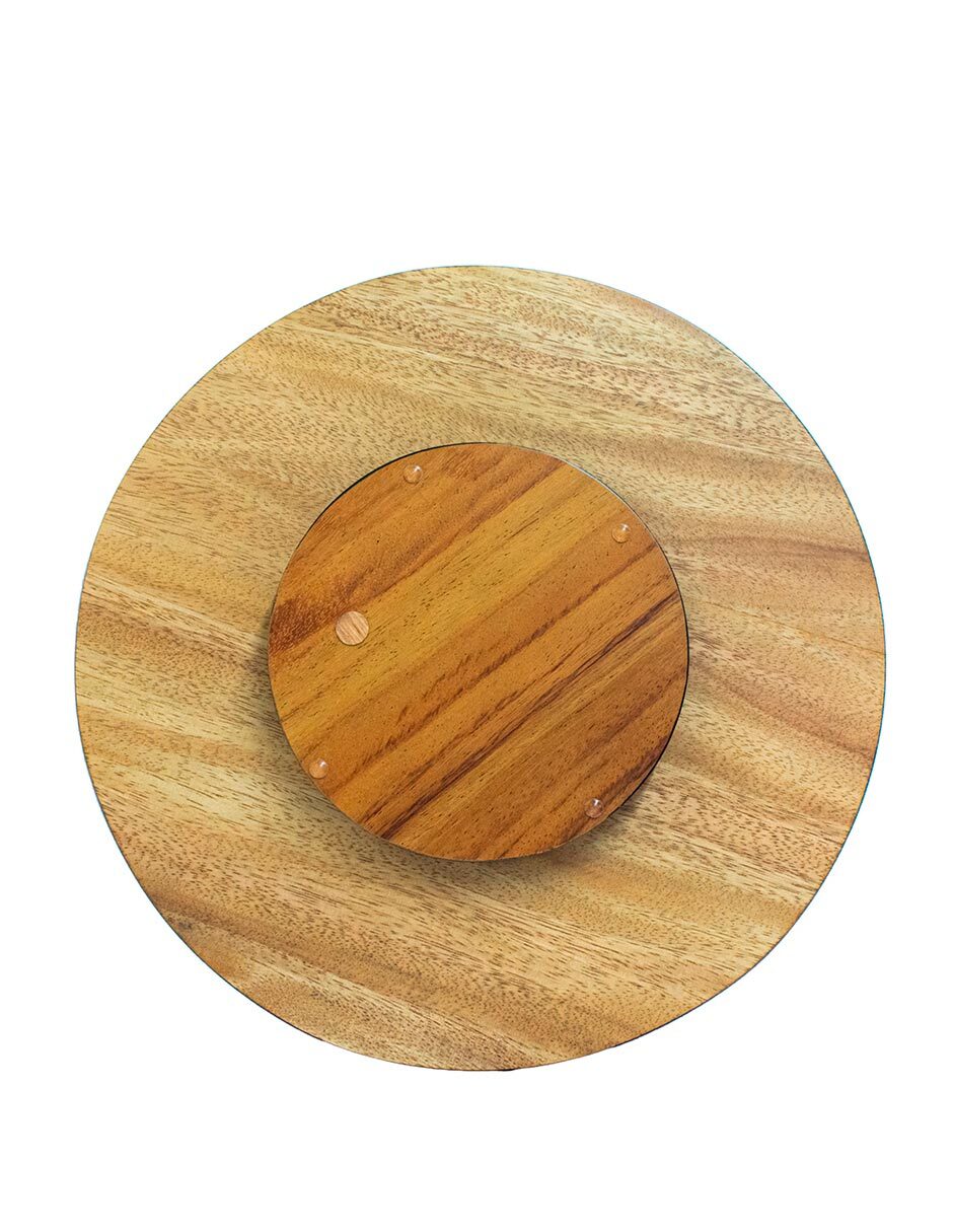 Charola giratoria de madera Charola giratoria de madera