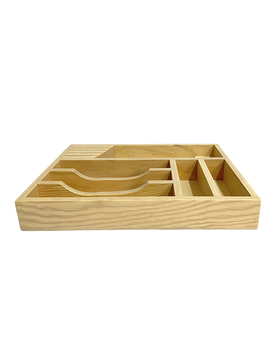 Porta cubiertos haus organiza cubiertos de madera