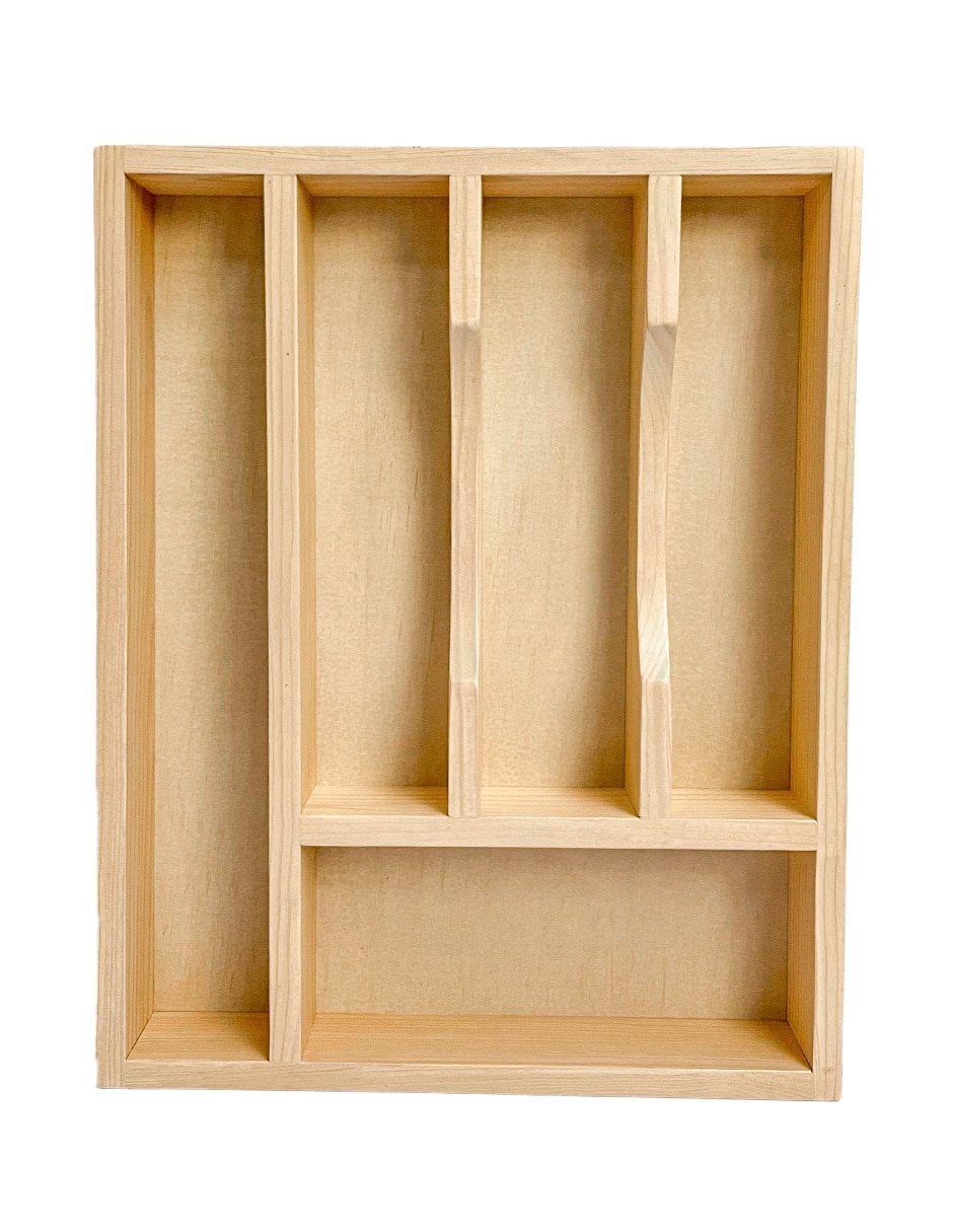 Porta cubiertos Haus Organiza House de madera