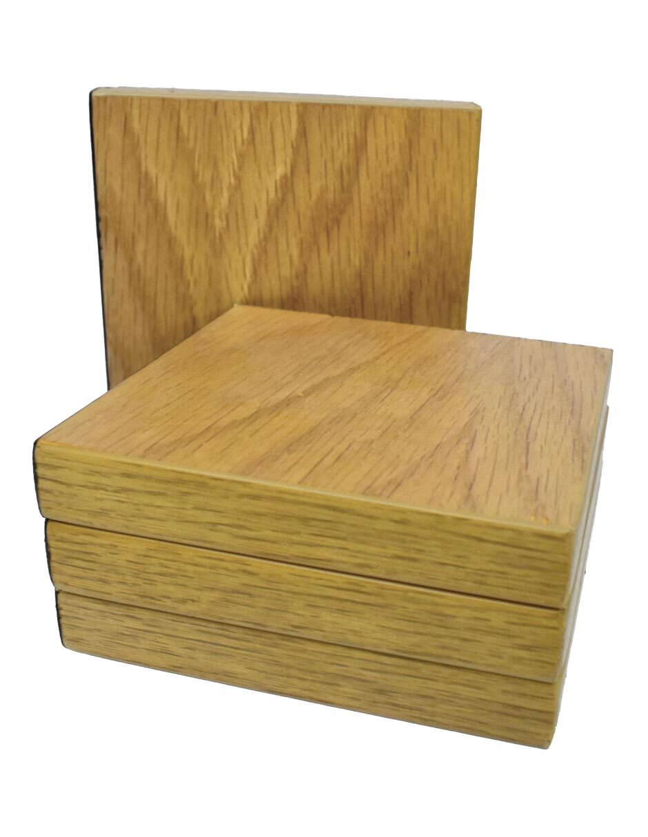 Set de portavasos haus coasters de madera 4 piezas