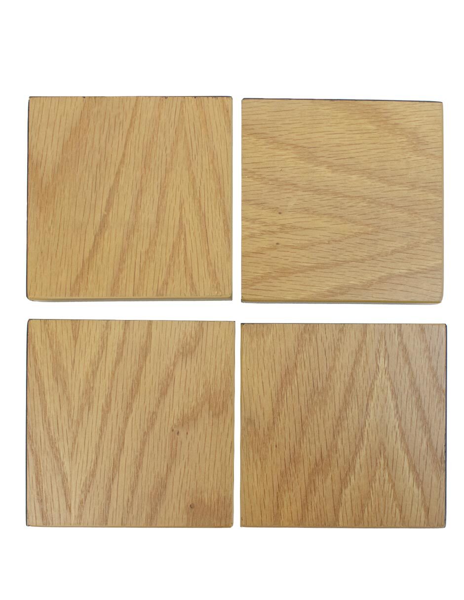 Set de portavasos haus coasters de madera 4 piezas