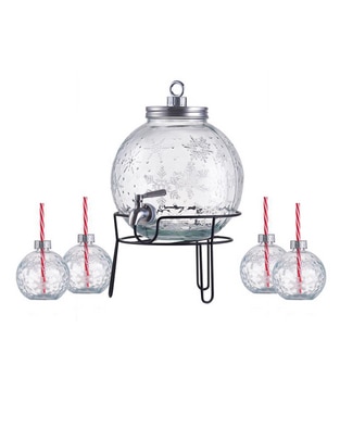Vitrolero de vidrio Snowball Season