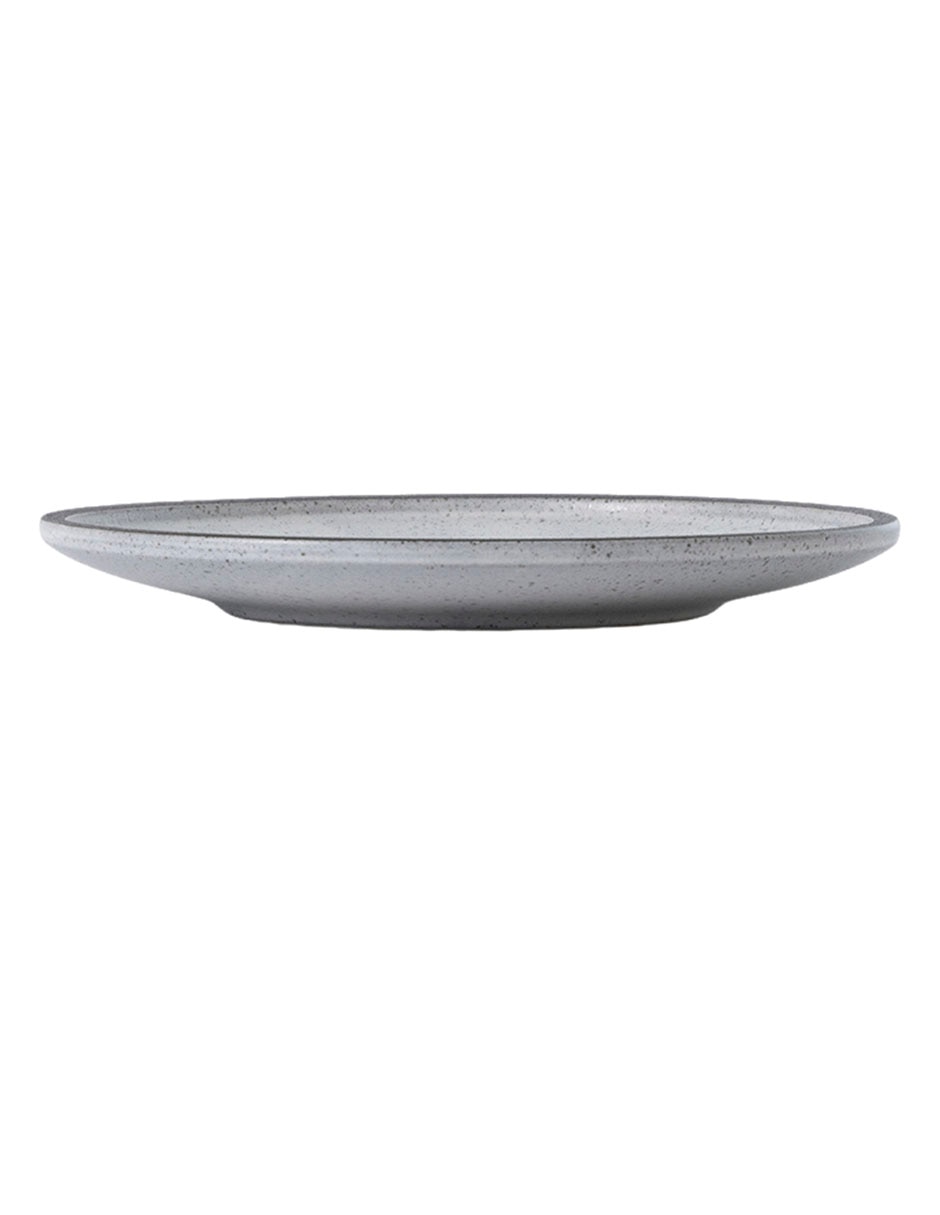 Plato ensalada Sereno gris de stoneware Plato ensalada Sereno gris de stoneware