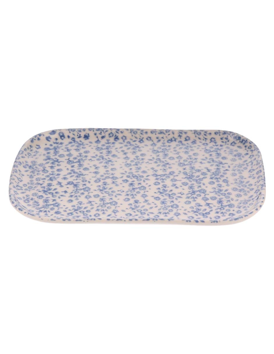 Plato trinche Haus Pacific Foliage de stoneware