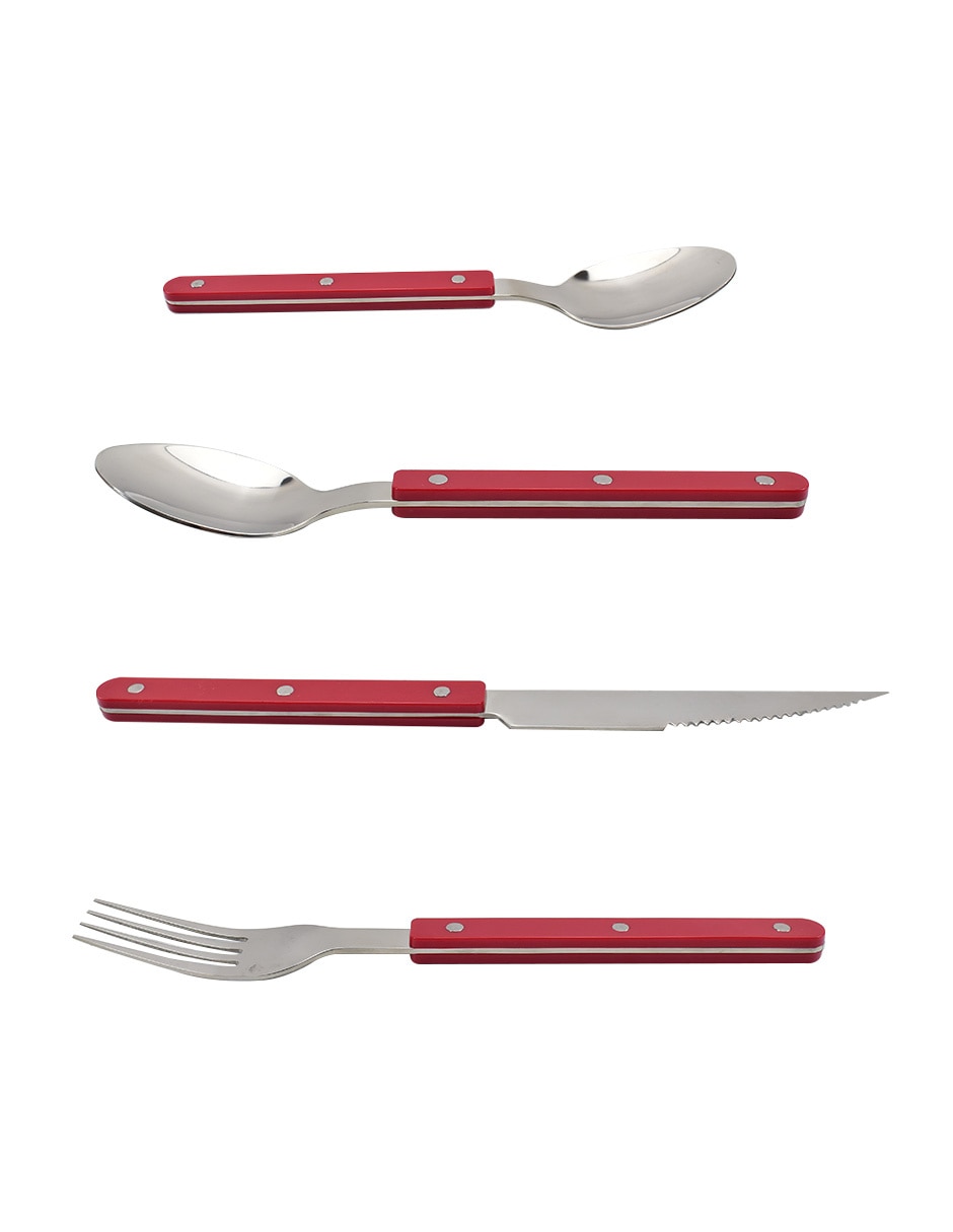 Set cubiertos de acero inoxidable 16 piezas 2