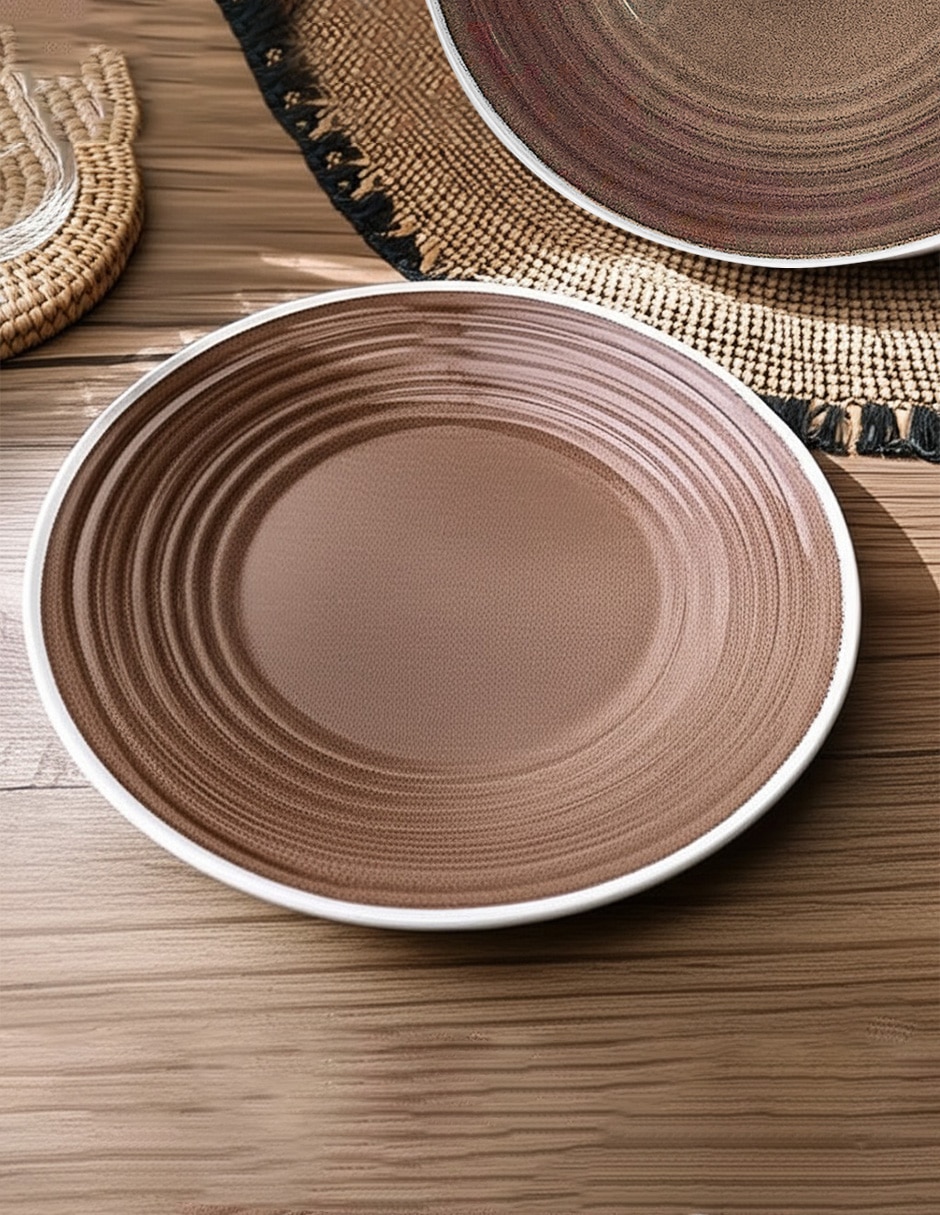 Plato trinche Rustic de stoneware