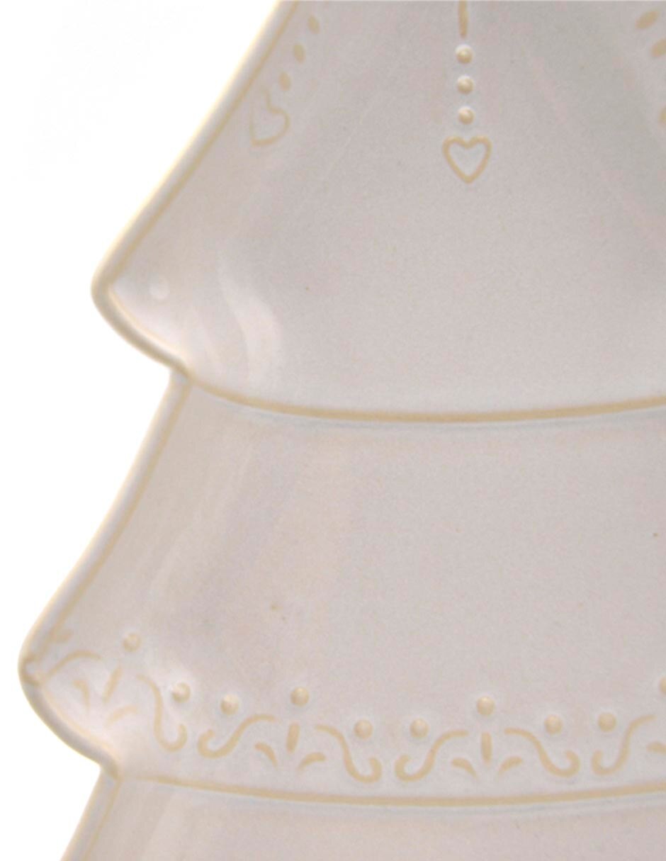 Platón Blanca Navidad de stoneware 4