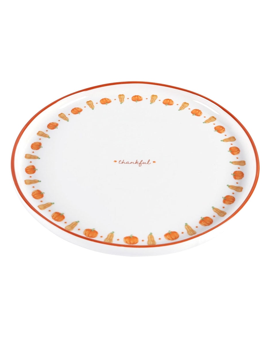 Plato trinche Haus Harvest Pumpkins de stoneware