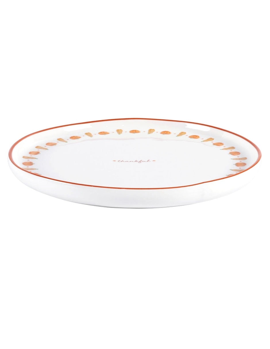 Plato trinche Haus Harvest Pumpkins de stoneware