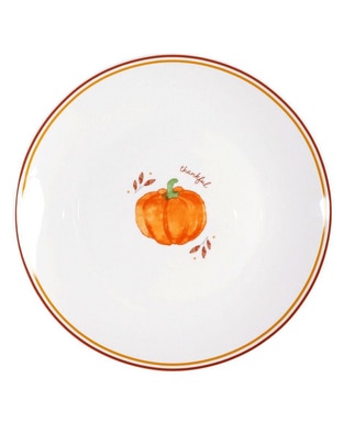 Plato ensalada Haus Harvest Pumpkins de stoneware