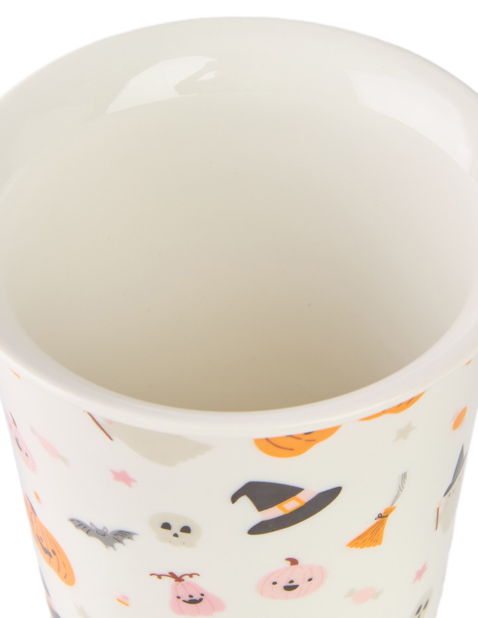 Termo Haus de Halloween de gres con tapa a presión 350 ml