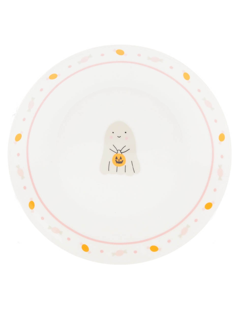 Plato ensalada Halloween Haus Cute de stoneware