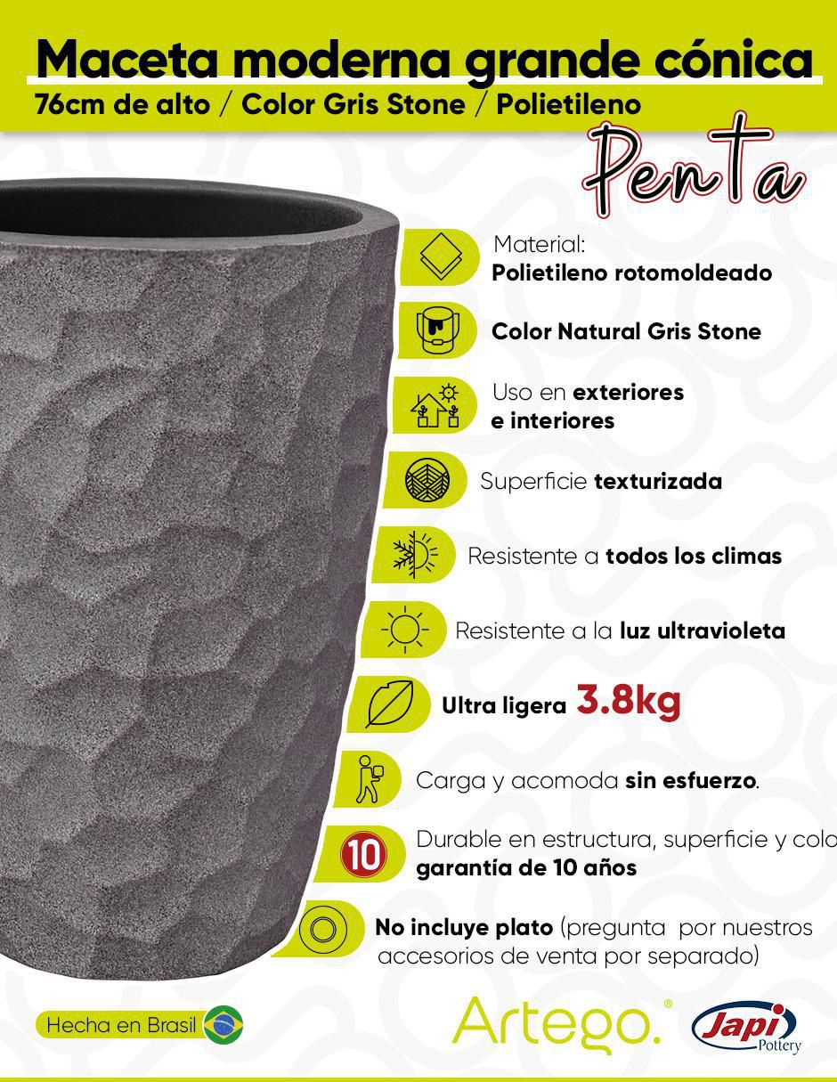 Maceta Ultra Ligera JAPI de plástico 4
