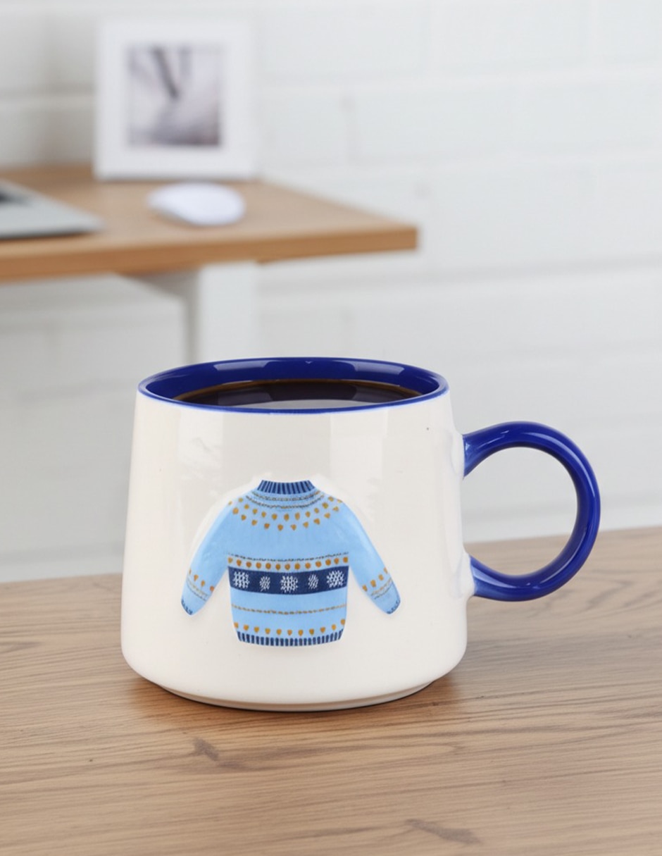 Taza latte Ice Skating