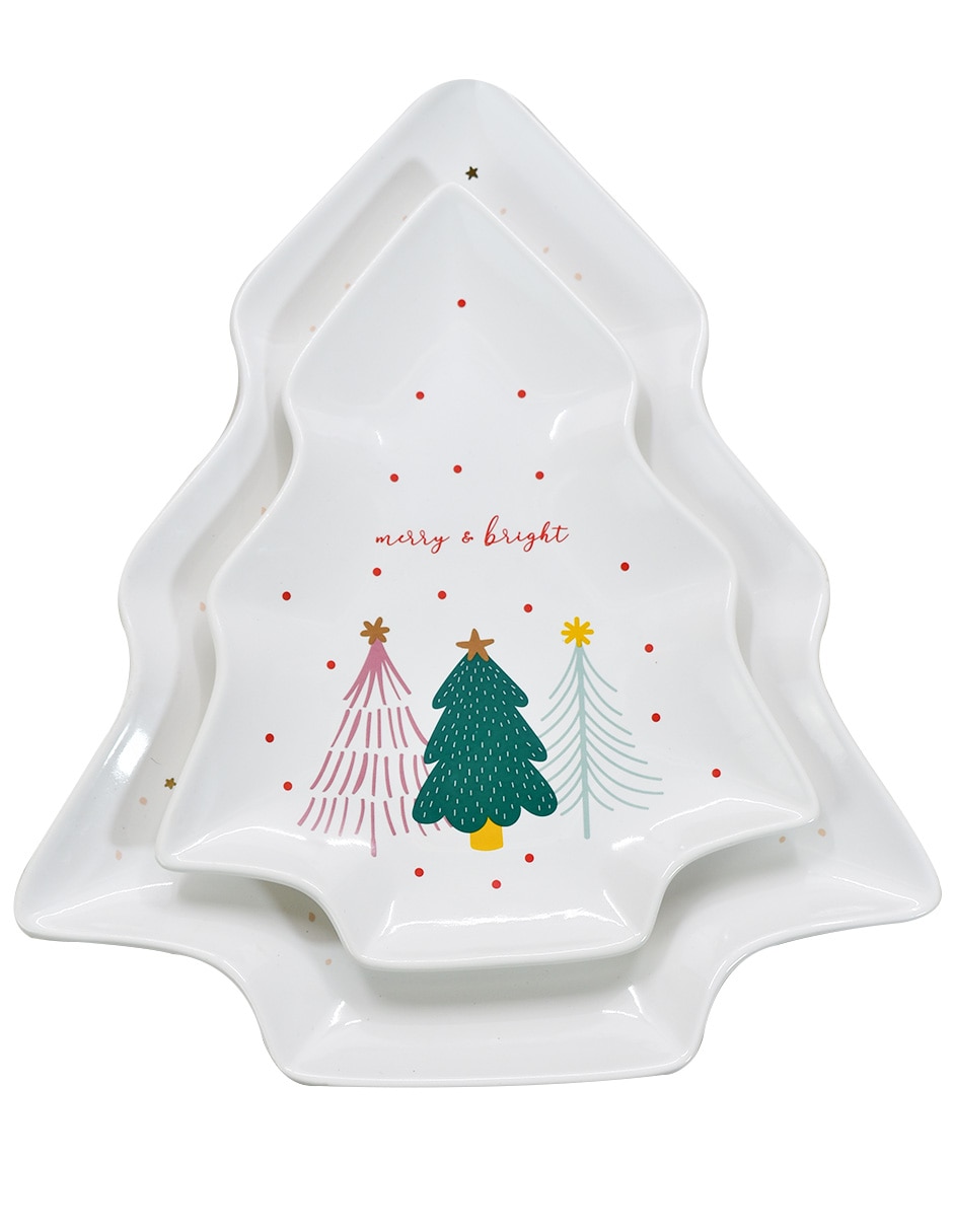 Charola decorativa de porcelana