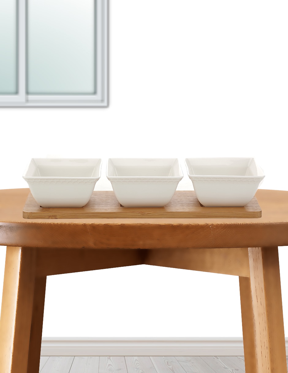 Set salsera Mambu de porcelana 3