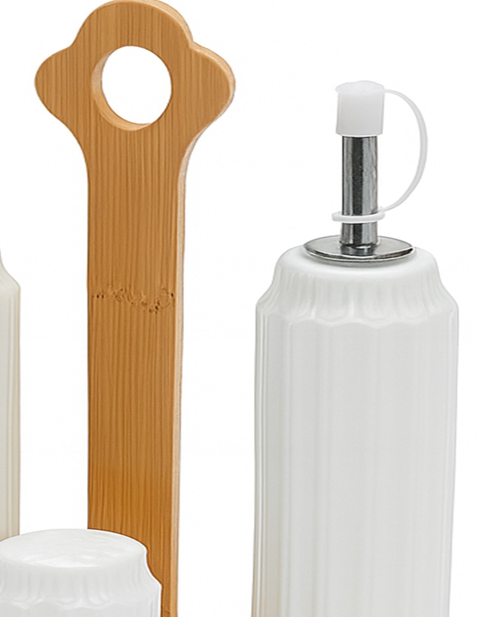 Set de aceite y vinagre Haus de porcelana