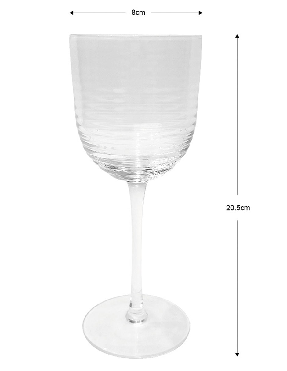 Copa para agua de vidrio 4