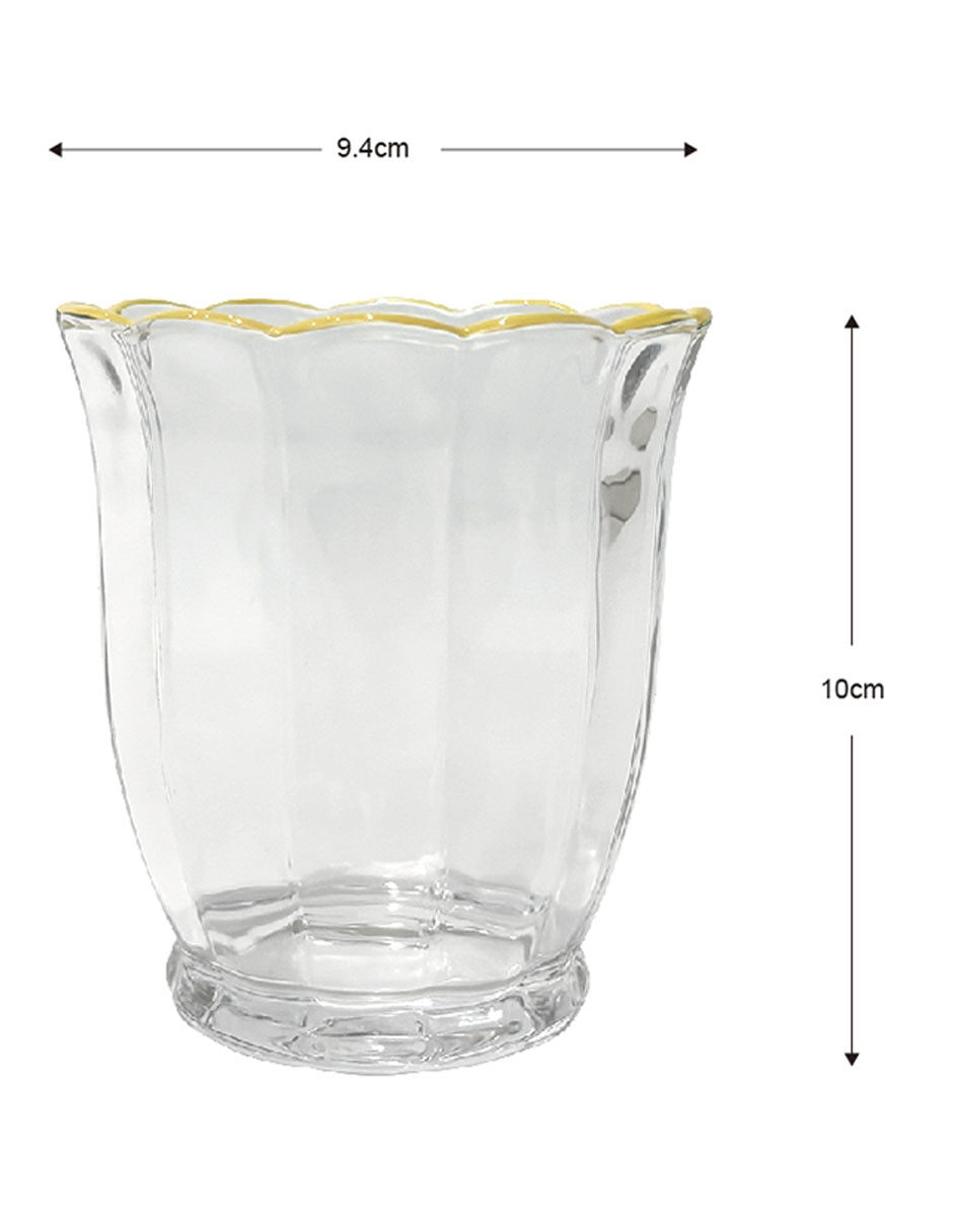 Vaso para agua Pascua de cristal 5
