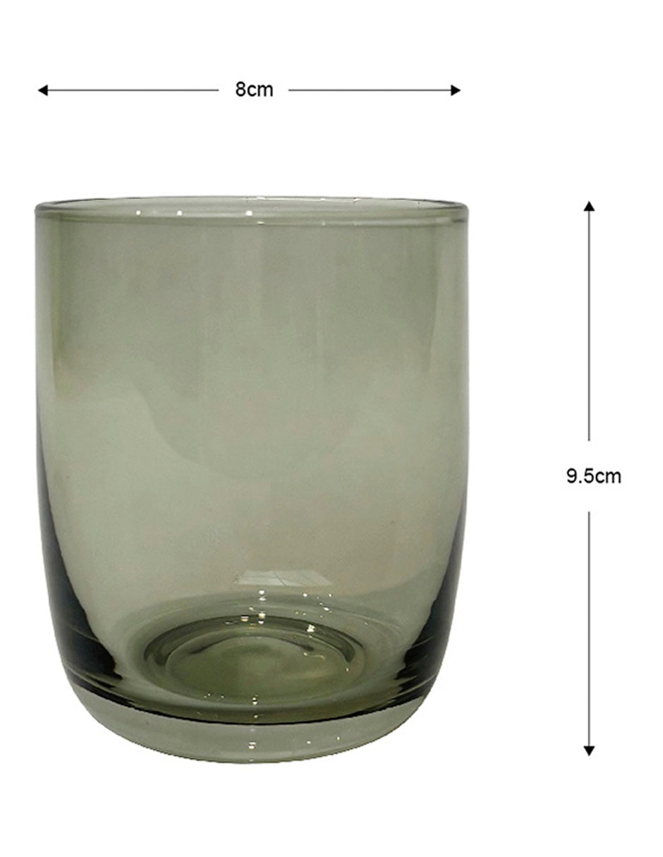 Vaso para agua de vidrio