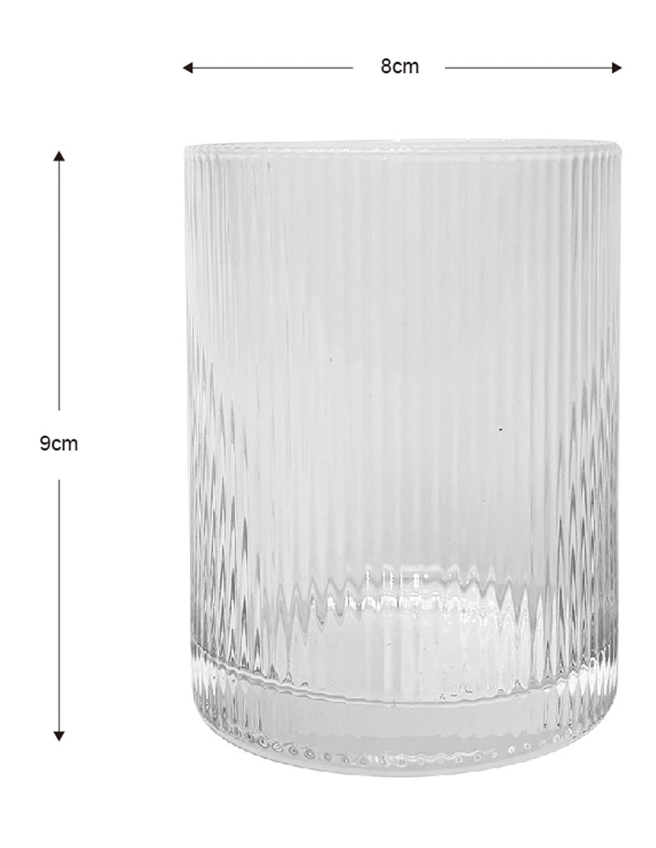 Vaso para agua de vidrio 4