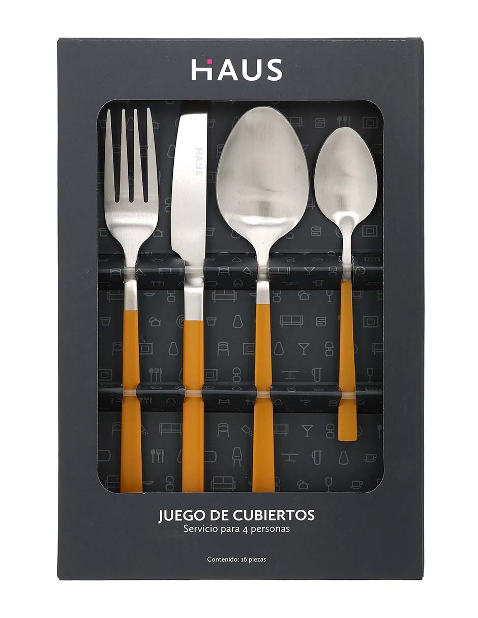 Set cubiertos de acero inoxidable 16 piezas 5