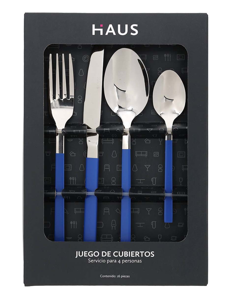 Set cubiertos de acero inoxidable 16 piezas 5
