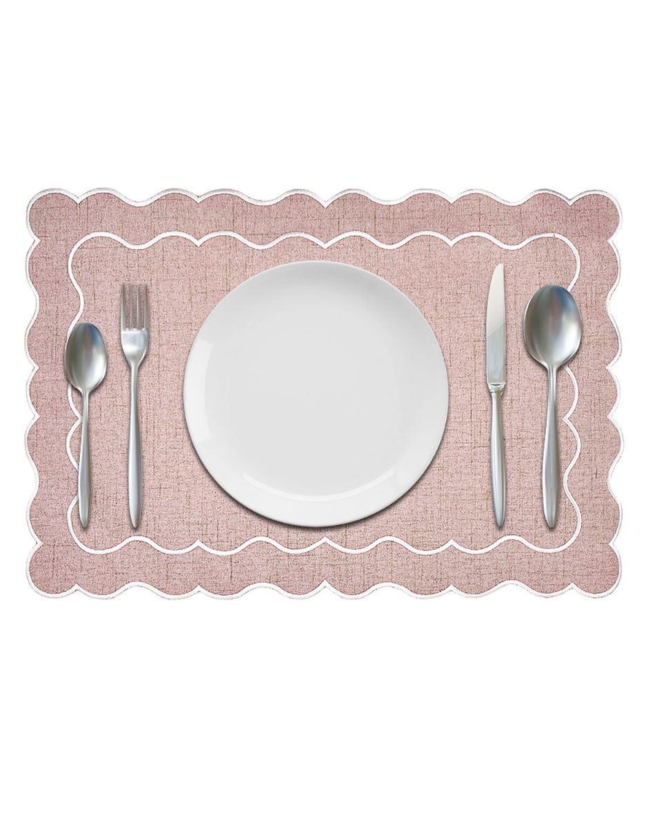 Mantel individual rectangular de poliéster Valentines Mantel individual rectangular de poliéster Valentines